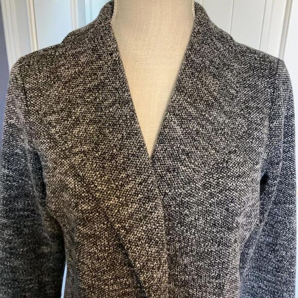 Chic Knit Open Blazer - Cozy Elegance - Picture 4 of 8